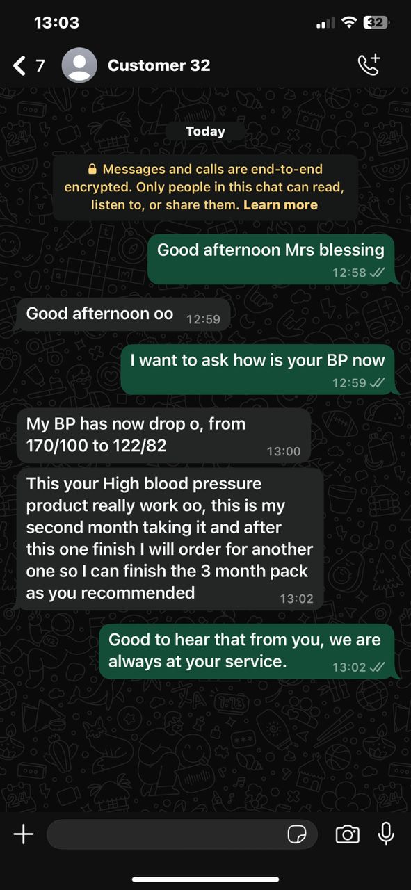 BP reading before/after